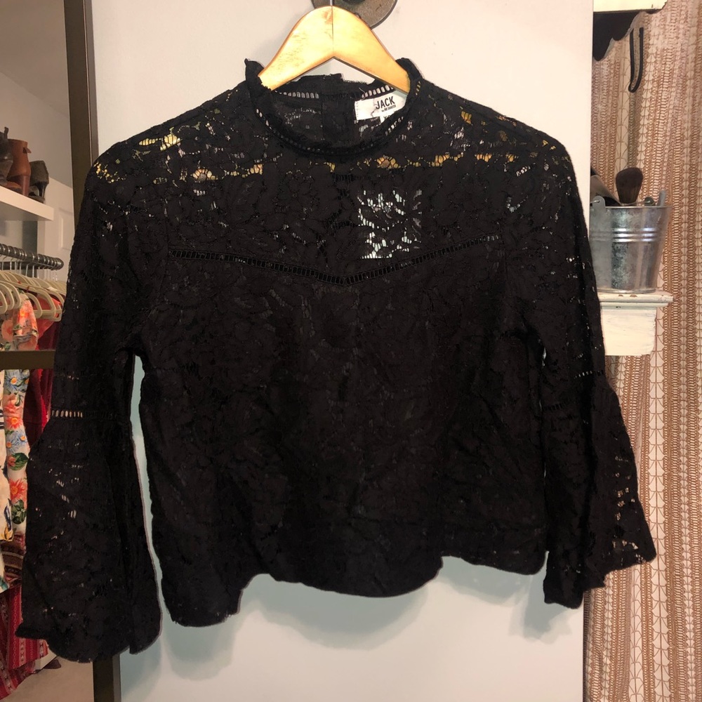 JACK by BB DAKOTA- Black lace top